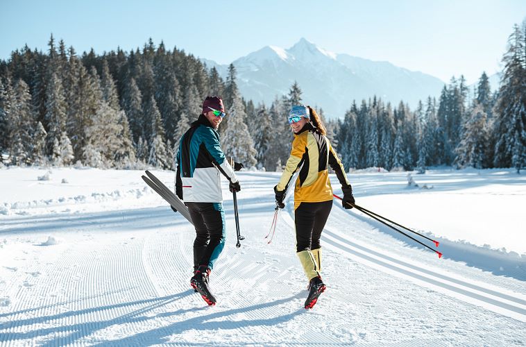 Auf dem Weg zur Loipe - Seefeld