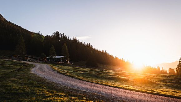 Gaistalalm beim Sonnenaufgang