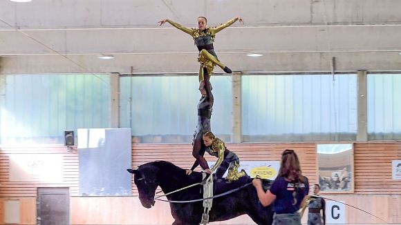 Voltigier-Team Seefeld - Dreifacher Handstand